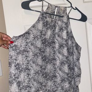 Snake skin loose blouse